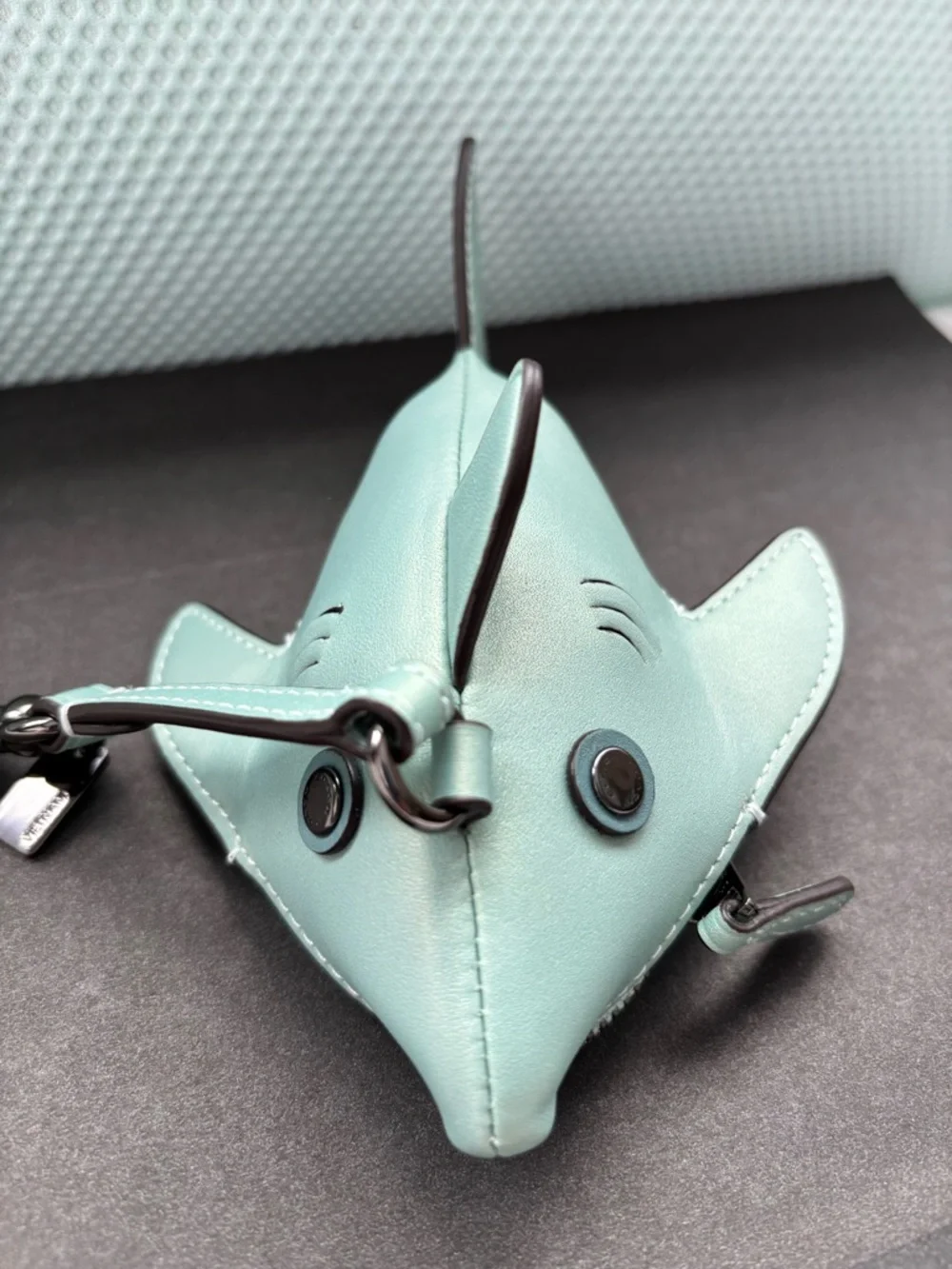 Coach Shark Coin Case Bag Charm - Picture 2 of 10